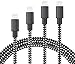 HokoAcc for iPhone Charger, [4Pack 3FT 6FT 10FT 10FT] Nylon Braided 8 Pin iPhone Lightning Cable to USB Charger Compatible with iPhone X/8/8 Plus/7/7 Plus/6s/6s Plus/6/6 Plus/5/5S/5C/SE/iPad