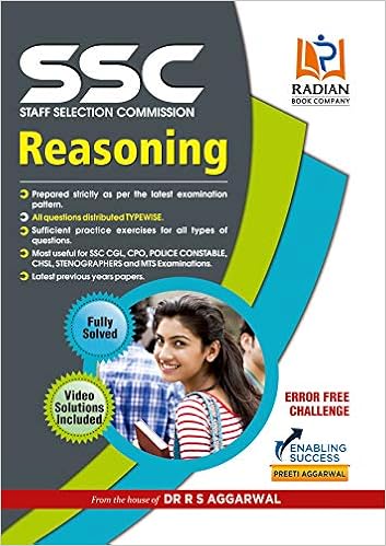SSC CPO Previous Year Paper Book pdf for Reasoning