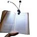 Reading Light Clip On Desk Clamp Book Light Lamp Portable Led E-reader USB Included With Double Flex Goose Necks and 4 Adjustable Lights