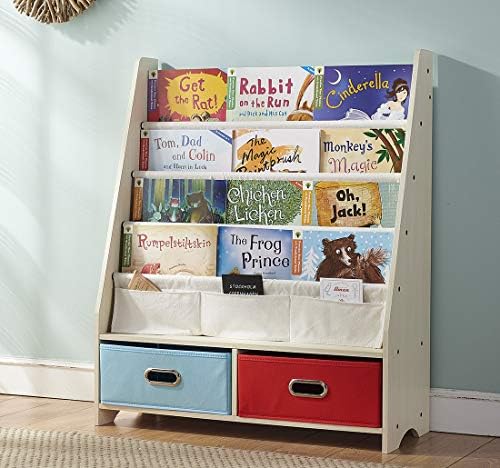 SEIRIONE Kids Book Rack, 4 Sling 