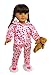 4pc Red & Pink Heart PJ Doll Outfit w Teddy Bear- 18