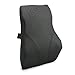Kingta Memory Foam Back Cushion Pillow with 3D Breathable Mesh Cover Design for Lower Back Pain and Tightness Relief,Best for Office,Home and Car(Black)