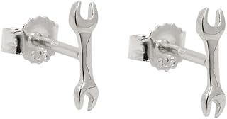 Stecker 8,6x2,5mm Schraubenschlüssel Silber 925