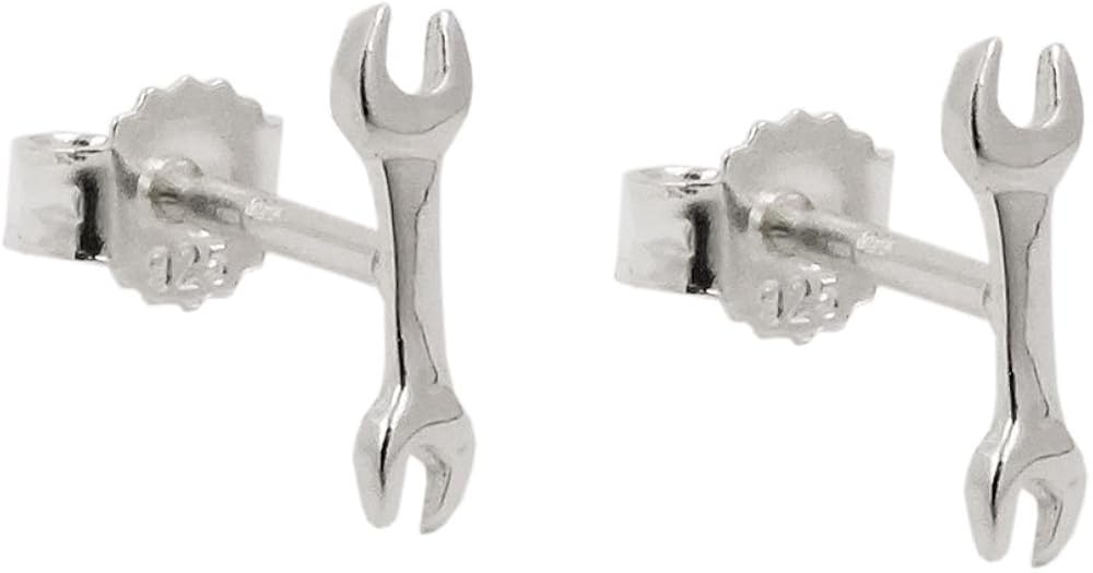 Stecker 8,6x2,5mm Schraubenschlüssel Silber 925