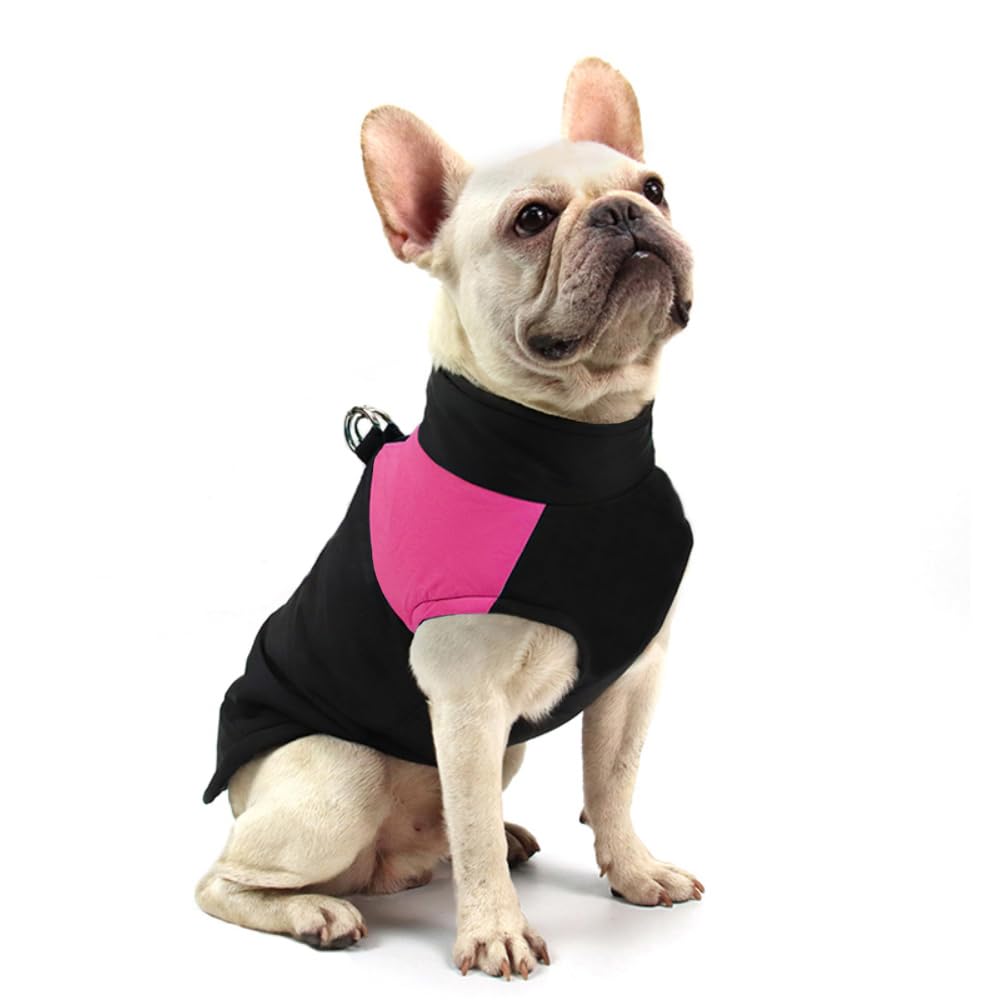 FEimaX Dog Coat Waterproof Winter Warm Jacket Puppy Vest Outdoor Pet Windproof Apparel Dog Clothes for Cold Weather, Soft Padded Harness with D-ring for Small Medium Large Dogs