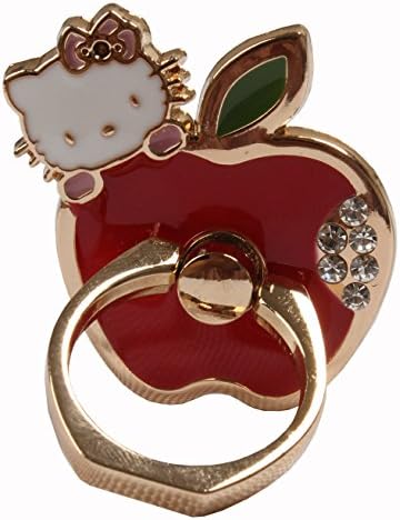 Phone Ring - Hello Kitty Cat Love Apple Round Phone Stand Universal (Gold)