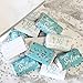 Blue and Silver Sweet 16 Birthday Party Mini Chocolate Candy Bar Wrappers, Blue Sweet Sixteen Party Favor Stickers - 45 Count