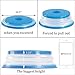 OUCHAN Collapsible Microwave Plate Cover Colander Strainer for Fruit Vegetables,BAP Free and Non-toxic (Blue)