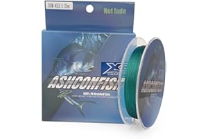 Ashconfish Braided Fishing Line- 8 Strands Super Strong PE Fishing Wire-100M/109Yards-300M/328Yards-500M/547Yards-1000M/1093Yards -6lb 8lb to 300lb-Abrasion Resistant-Zero Stretch- Multiple Colors