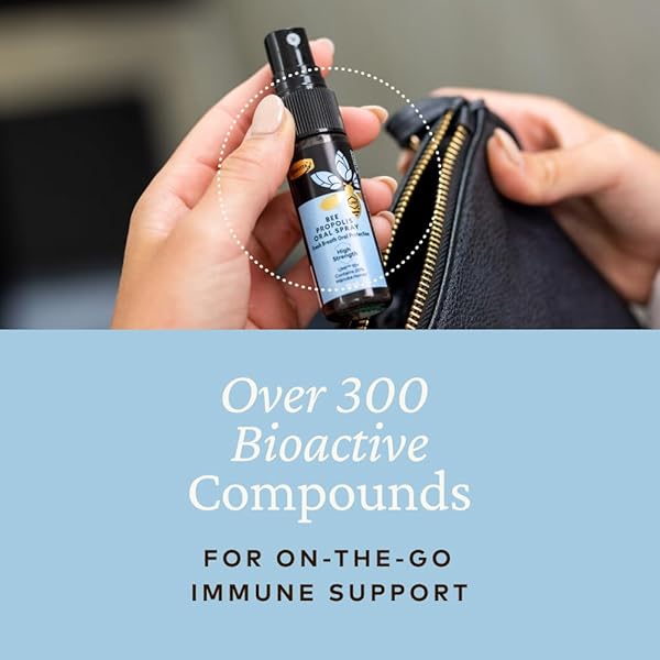 COMVITA BEE PROPOLIS THROAT SPRAY – NATURAL IMMUNE SUPPORT, SOOTHING MINT FLAVOR WITH NEW ZEALAND UMF 10+ MANUKA HONEY, ANTIOXIDANT, DIETARY SUPPLEMENT – 0.7 FL OZ