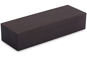 QIILU ebony wood blank - Ebony Wood, Ebony Lumber 12 * 4 * 2.5 cm Black Ebony Wood Lumber African Black wood Blank DIY Material for Music Instruments Tools