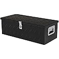 BATONECO 30 Inch Aluminum Tool Box, Truck Bed Tool Box with Side Handle,Lock and 2 Keys, Tool Storage Box for Truck,Trailer,Pickup,RV,30"X13"X10",Black
