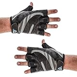 ACHIEVE FIT Weightlifting Gloves - Leather Palm for Fitness savvy Men & Women, Firm Grip, Control & Comfort for Weight lifting, Powerlifting, Crossfit Training, Gym Workout - Small, Standard (PAIR)