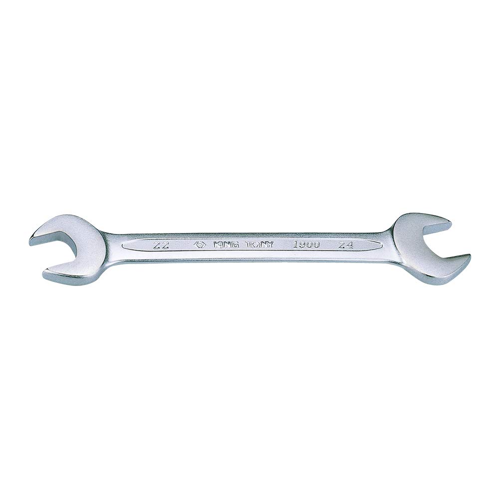 KING TONY 19002632 Alloy Steel 15 Degrees Open End Plumbers Ratchet Wrench, 26 mm x 32 mm Size, 285 mm Length, Pack of 6