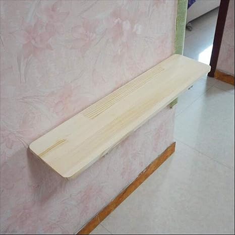 Nan Wall Shelf Foldable Pine Board Unpainted Set Top Box Word