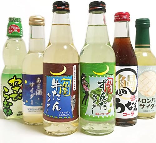 Amazon 変わりダネ サイダー ラムネ コーラ ６本セット 第３弾 ずんだ 牛たん マツコ オリジナルセット 炭酸飲料 通販