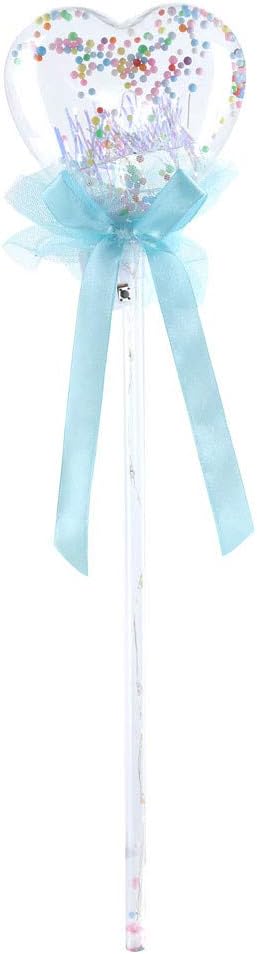 OKEYsoe Flashing Wand Angel Wings Fairy Sticks Glowing Light-up Magic Stick Luminous Magical Wand Magical Wand Princess Cosplay Stick for Party (A)