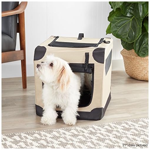 amazonbasics soft dog crate