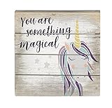 Sincere Surroundings You are Something Magical Unicorn Wood Pallet Sign 6 Inch Square