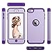 iPod Touch 7 Case,iPod Touch 6 Case,SAVYOU 3 in1 Combo Duty Hybrid Sturdy Armor High Impact Resistant Shockproof Protective Cover Case for Apple iPod Touch7th/6th/5th Generation