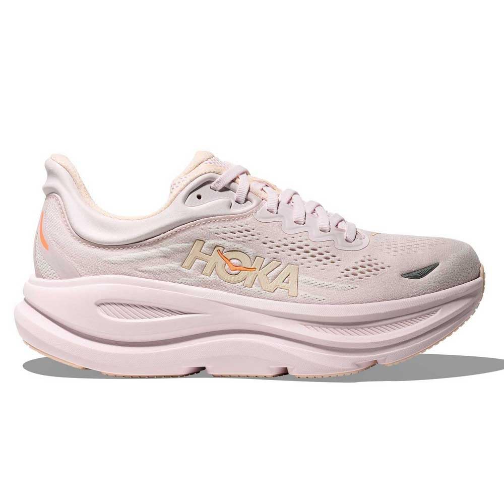 Hoka Women's Bondi 9 Lilac Cream/Tangerine Glow 8 Medium Image