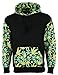 Green Leaf Weed Print Marijuana Cannabis Hooded Sweatshirt Hoodie