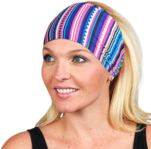 Non-Slip | Yoga Headband | Workout Headband | Fitness Headband | Running Headband | Wide Headband |