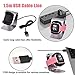 VIGOSS Compatible Fitbit Versa Charger, Premium Aluminum Fitbit Versa Charging Stand Dock Station Cradle Charging Clip Silicone Bracket USB Charger Cable for Fitbit Versa Smartwatch (Silver)