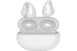 Ztot0p Earclip Bone Conduction Headset Bluetooth 5.3, Painless Wireless Ear Clip Earplug, Waterproof Mini Sports Running Ear Ring Headset, Noise Reduction D…