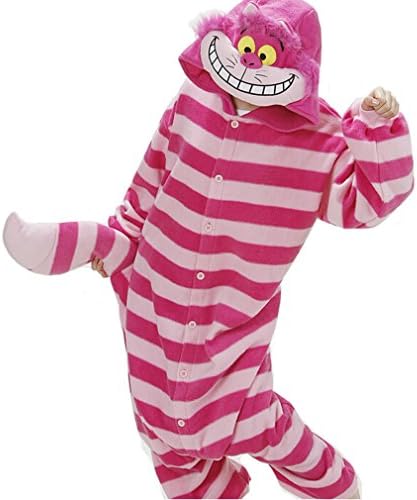 Cartoon Unisex Loungewear Pajamas Animal Cosplay Costume-cheshire Cat (S:recommended Height(141-160cm))