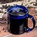 Libbey 5213B Warm Beverage / Coffee Mug Cobalt Blue 13 oz, SET OF 6 w/bonus FDL picks