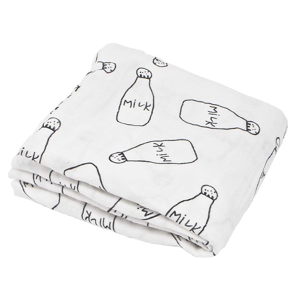 Mua 北欧柄 モノトーン おくるみ 1cm 1cm Whiteleaf 綿100 モスリンコットン 大判 ベビーブランケット ベビーバスタオル ガーゼタオル 保温 吸水 速乾 新生児 赤ちゃん 出産祝い におすすめ ミルク Tren Amazon Nhật Chinh Hang 21 Fado