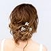 Venusvi Wedding Hair Pins Pearl Bridal Hair Clips Wedding Hair Accessories for Brides and Bridesmaids Pack of 3 Silver