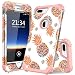 PIXIU iPhone 8 Plus Case, iPhone 7 Plus case Three Layer Heavy Duty Hybrid Sturdy Armor Shockproof Protective Phone Cover Cases for Apple iPhone 8 Plus/7 Plus Pineapple