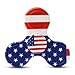 Cppslee Hands Fidget Spinner Safe Cool Toy Stress Reducer- Perfect For ADD, ADHD, Anxiety, and Autism Adult Children (A- #8 Flag)