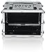 Gator Cases Lightweight Rolling 6U Rack Case with Heavy Duty Latches, Retractable Tow Handle, and Recessed Wheels; Standard 19.25