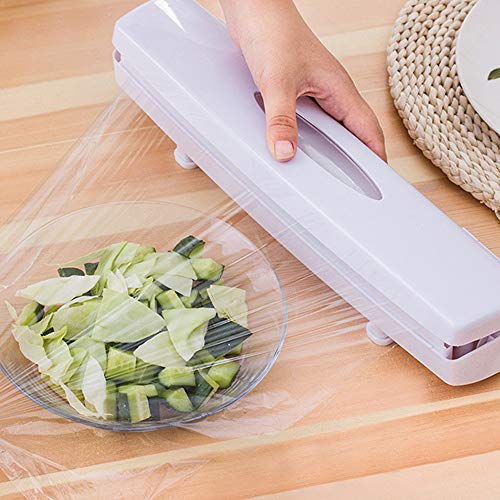 Plastic Food Wrap Cling Film Dispenser Aluminum Foil Wax Paper Cutter Cut Box