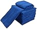 Sinland Lint Free Microfiber Cleaning Cloths Kitchen Cleaning Cloth Dish Cloth 12 Inch X 12 Inch 12 Pack Dark Blue
