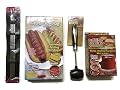 Curl-a-Dog, Stufz Burger Press, Smart Living Meat Tenderizer & 4PK BBQ Skewers Bundle - 4 Items