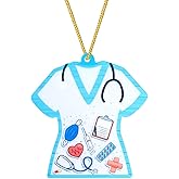 Nursing Graduation Ornament for Car Rear View Mirror Accessories for Nurse Gifts for Daughter Son Granddaughter Grandson Nurse Car Hanging Ornament for Nursing Student Graduation Gift Ideas