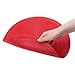 Homcomoda Round Placemats,Red Christmas Round Placemats for Dining Table Set of 6-13.4”(Red)