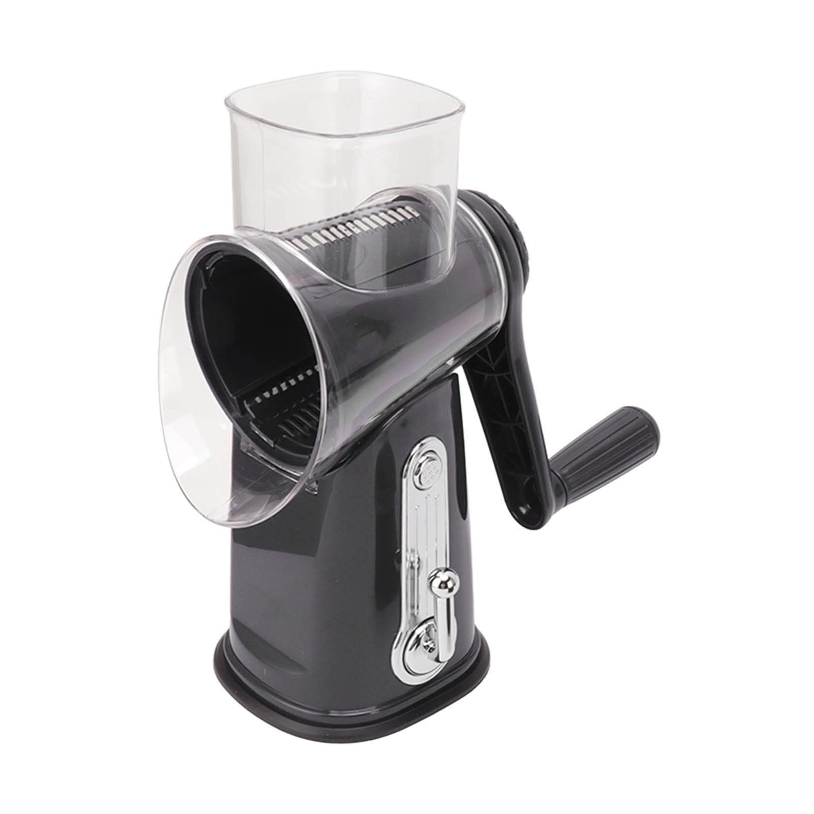 Rotary Cheese Grater, Stainless Steel Blade Hand Roller Type Cheese Shredder Even Cutting Easy to Operate Easy to Clean Vegetable Slicer for Fruit, Vegetables, Nuts