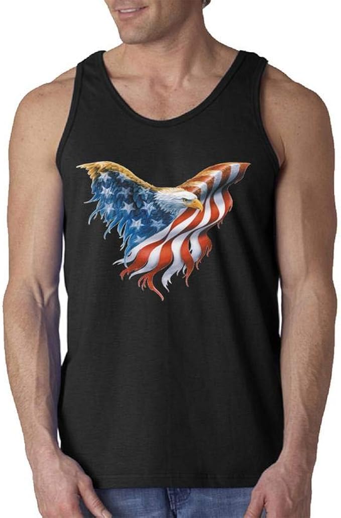 Ideasku American Eagle Men's Tank Top Patriotic Tank Tops American
