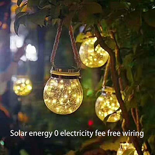 gdfh Solar String Lights Outdoor, Super Bright Solar Globe String Lights Outdoor (Upgraded Oversize Lamp Beads), Waterproof for Garden Patio Yard Party