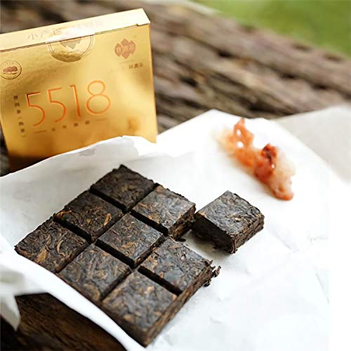 Pu-erh Brick Tee Yunnan China Authentischer Jiugongge Pu'er ripe cake tea 405 Gramm – Bild 3