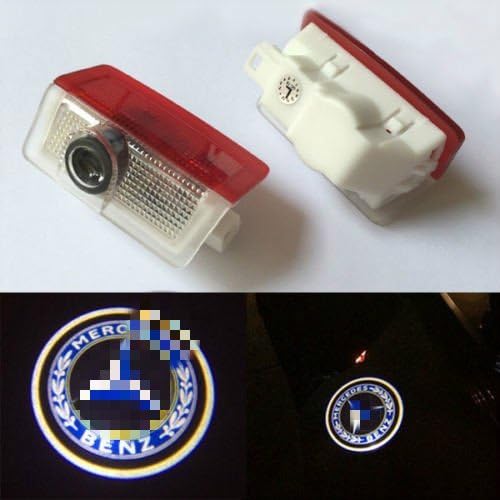 Safrone 2x LED Car Door Projector light Courtesy Ghost Shadow Laser for Mercedes Benz M Class: W164 2013-2014