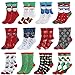 Ayliss Women Christmas Socks Warm Winter Novelty Crew Socks Colorful Fancy Funny Holiday Slipper Socks Casual Christmas (10 Pack)