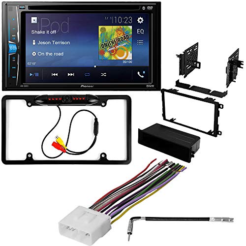 CACHÉ KIT166 Bundle with Complete Car Stereo Installation Kit with Receiver - Compatible with 1999-2004 Suzuki Vitara - Bluetooth DVD Touchscreen Radio - Backup Camera, Double Din Mounting (5 Item)