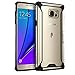 Galaxy Note 5 Case, POETIC Affinity Series [Premium Thin]/No Bulk/Protection Where its Needed/Clear/Dual Material Protective Bumper Case for Samsung Galaxy Note 5 (2015 Release) (Black/Clear)