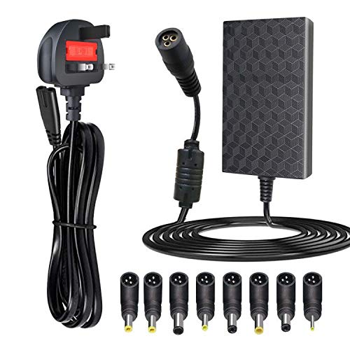 EXTRASTAR 45W Voltage Adapter, 9.5V-20V/MAX 2.25A Universal AC to DC Multi Power Adapter, Switching Built-in IC Power Supply with 8 Selectable Adapter Tips for Household Electronics — image 1